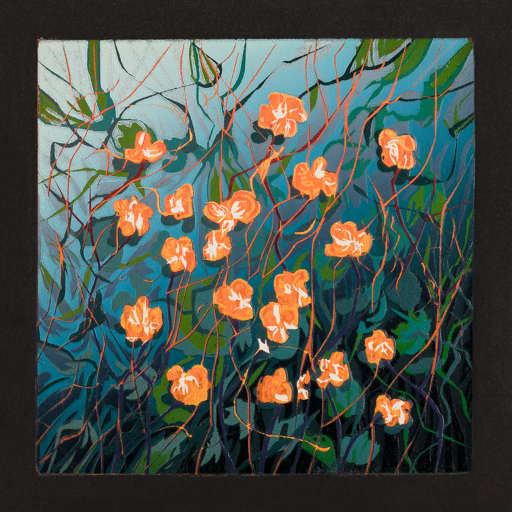 Floating flowers, 2016, 20 x 20 cm